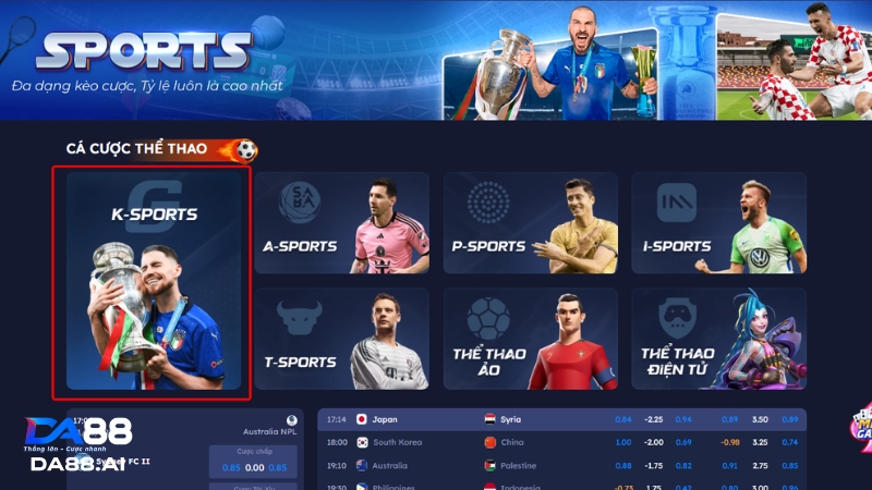 Sân chơi đổi thưởng K Sports với đánh giá 5 sao hiện nay